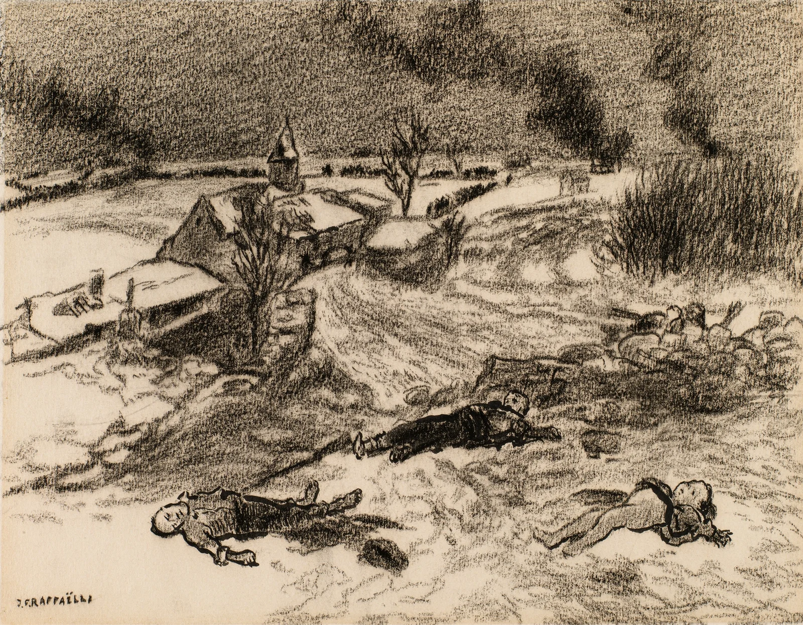 After the Battle av Jean François Raffaëlli