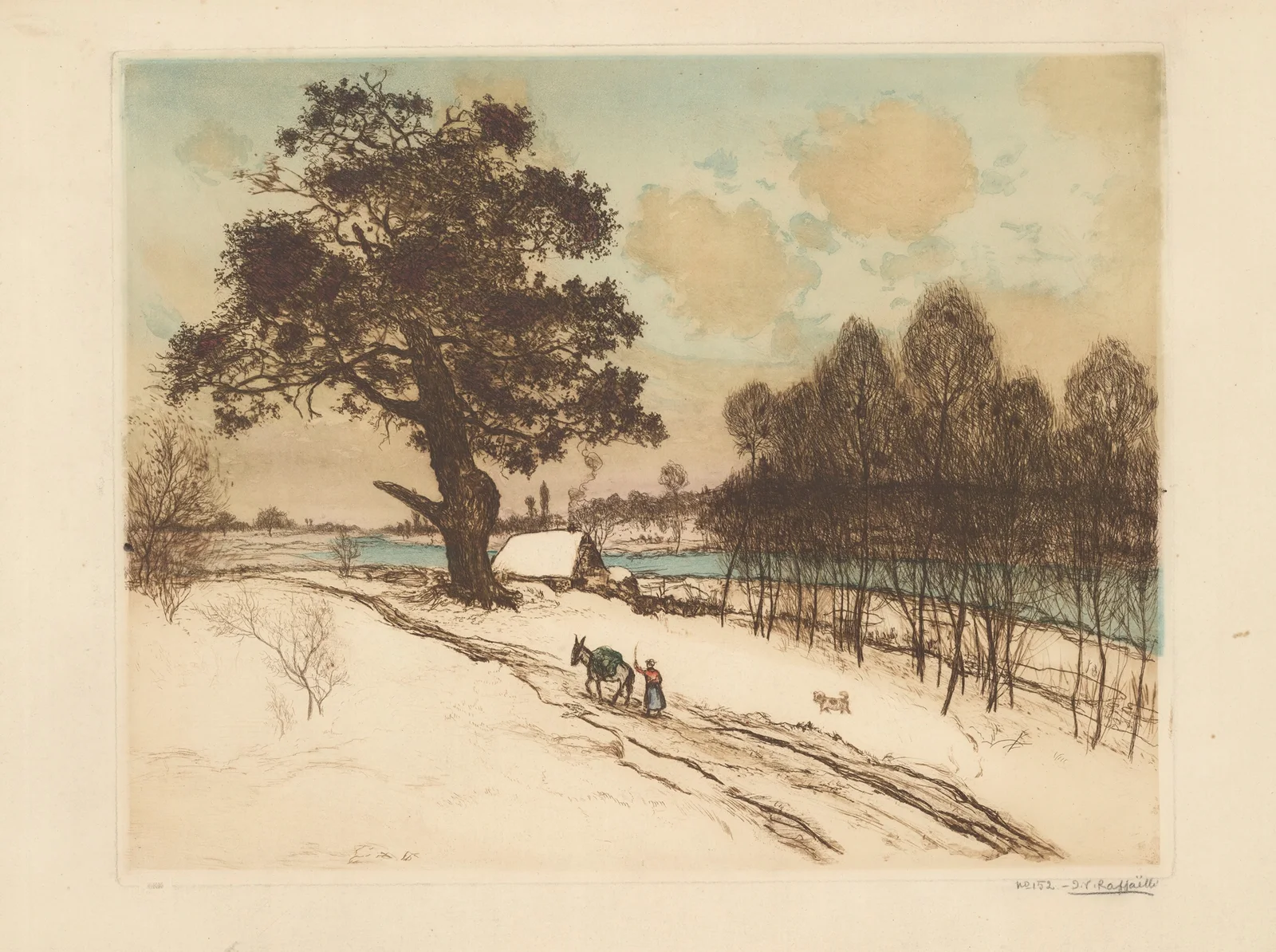 Le vieux chêne av Jean François Raffaëlli