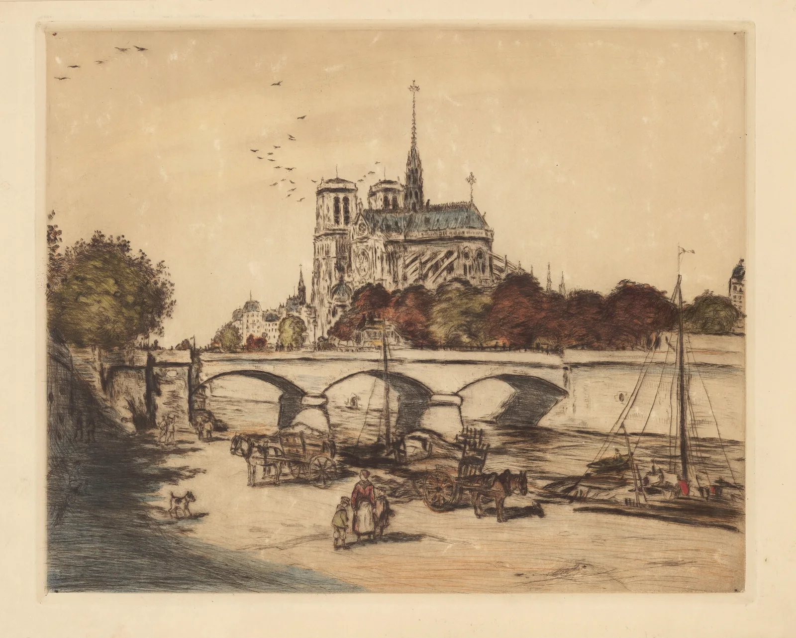 Notre-Dame de Paris av Jean François Raffaëlli