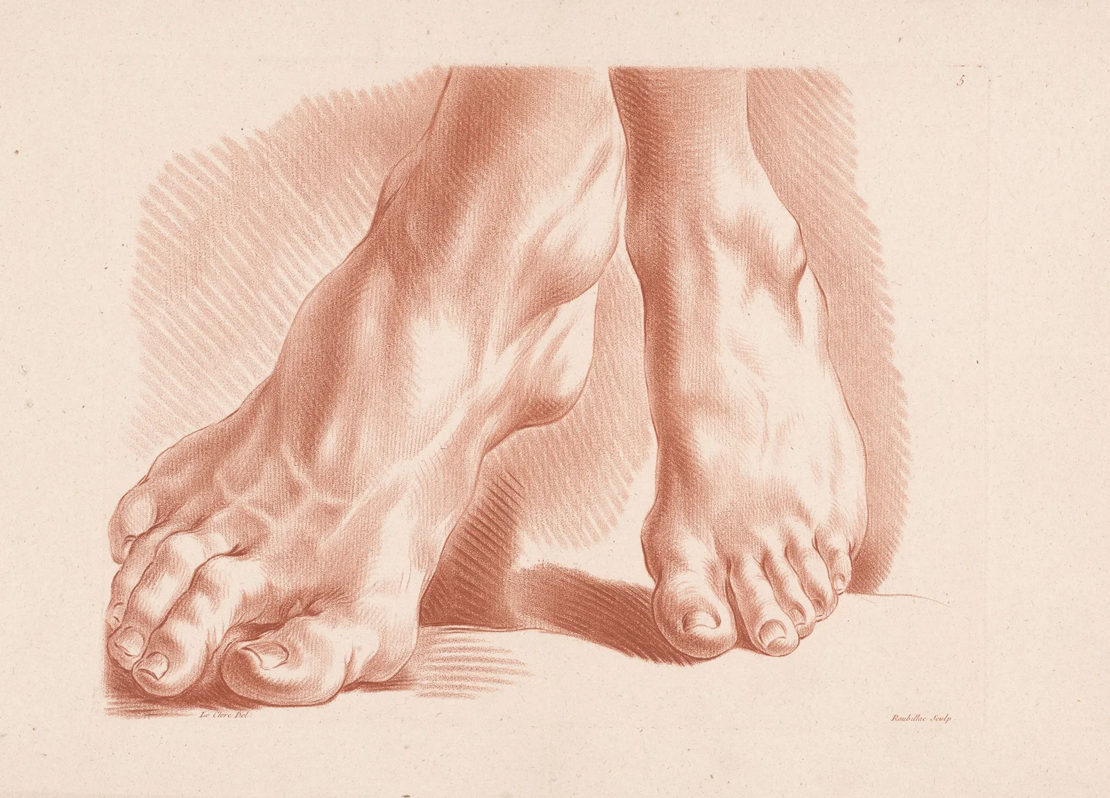 Two feet, 1749 – nr 5 av Louis-François Roubiliac