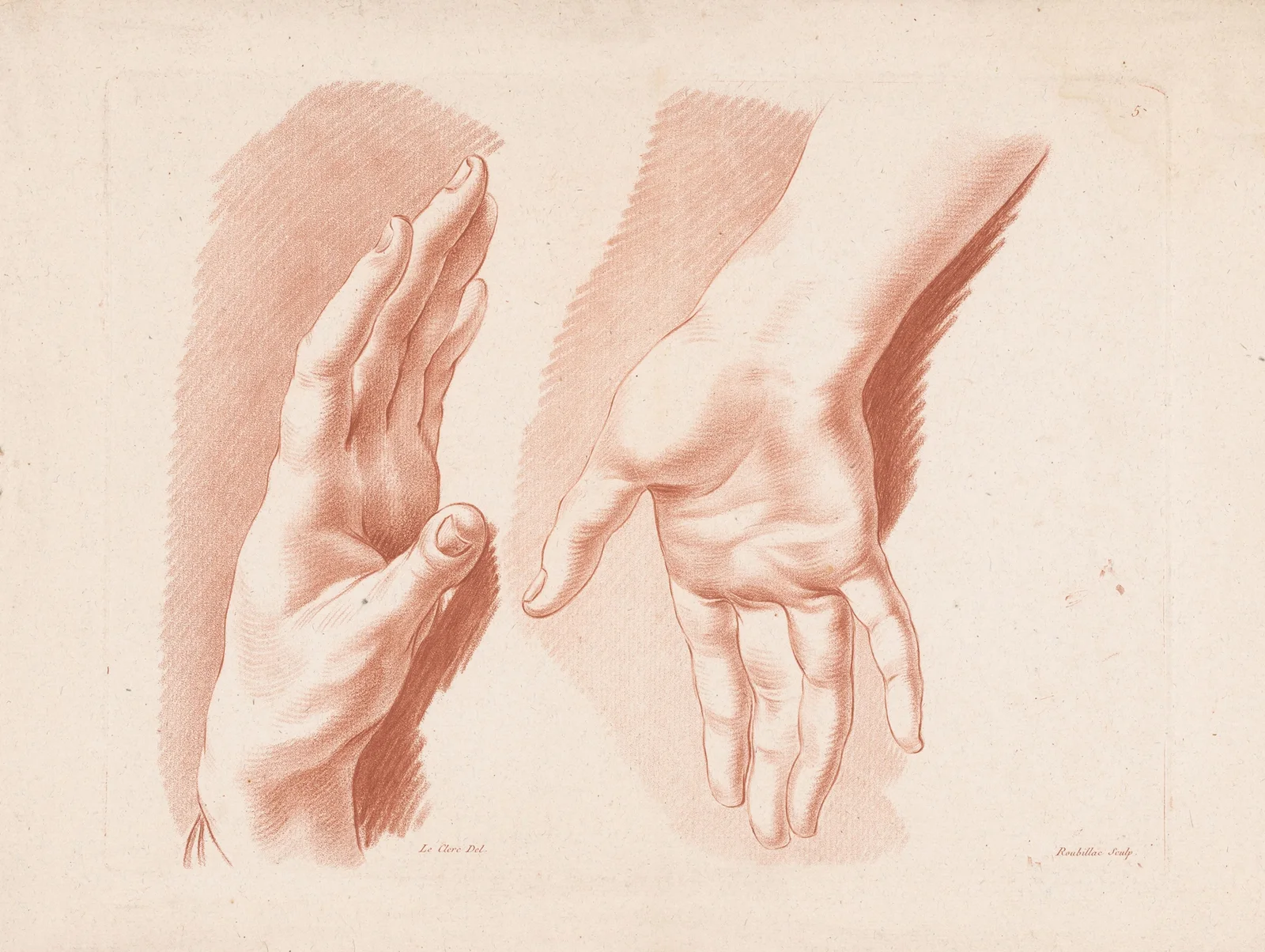 Two hands av Louis-François Roubiliac