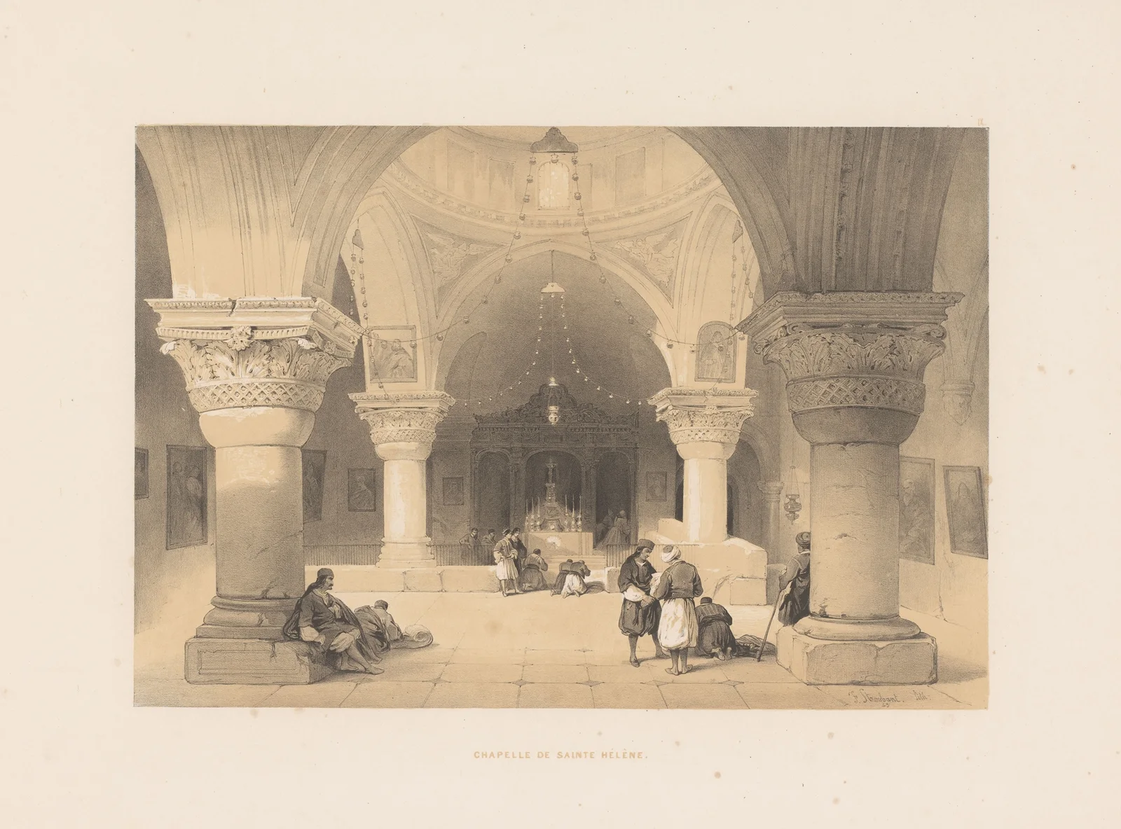 Chapelle de sainte Hélène av François Stroobant