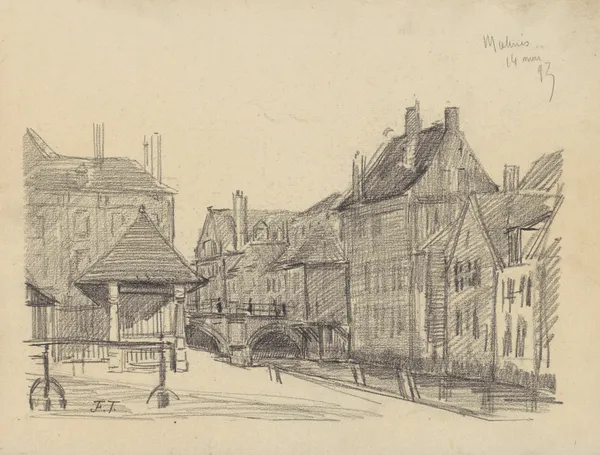 Malines – le Grootbrug sur la Dijle (Dyle) av Jean-François Taelemans