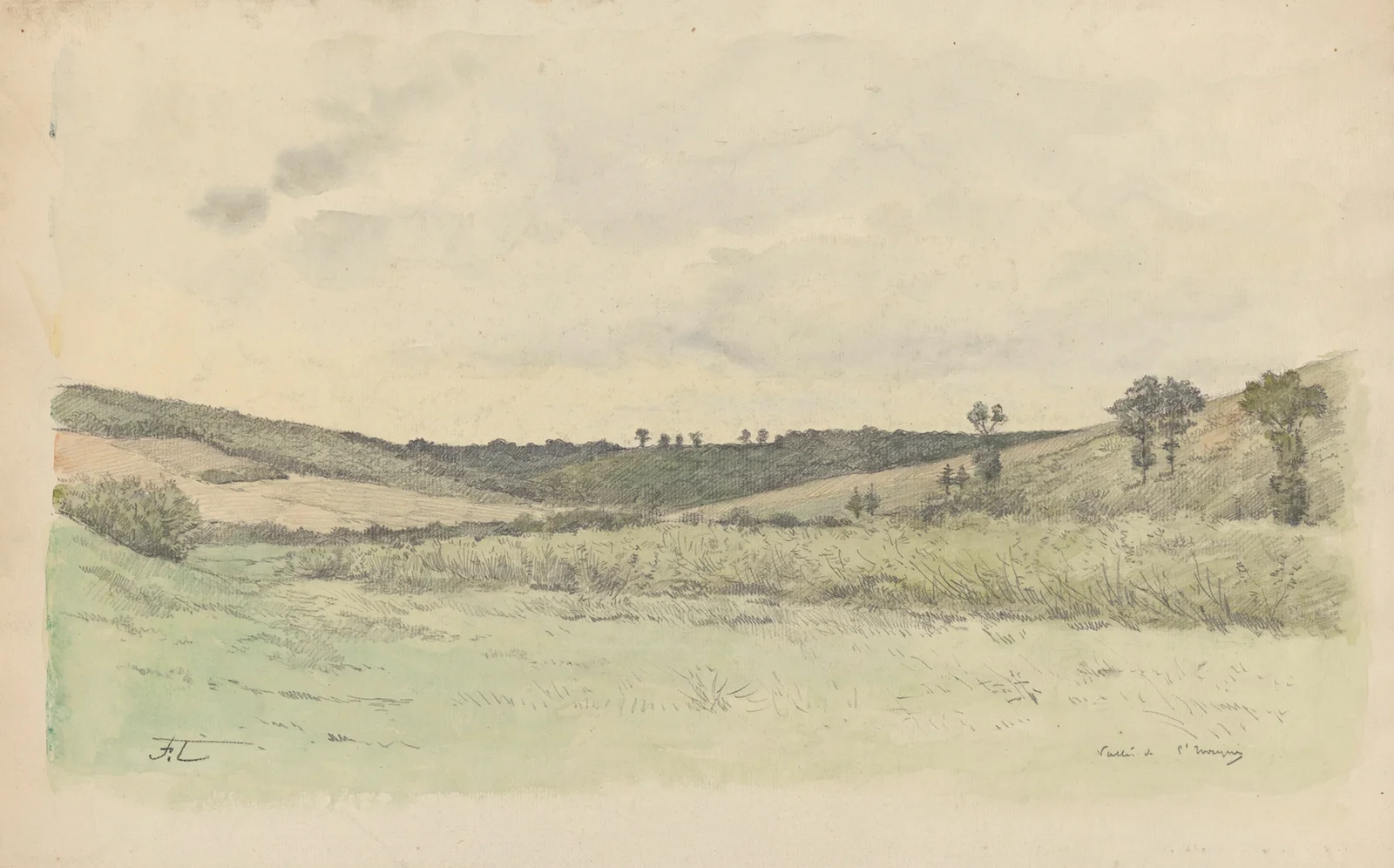 Vallée de Saint-(illisible) av Jean-François Taelemans