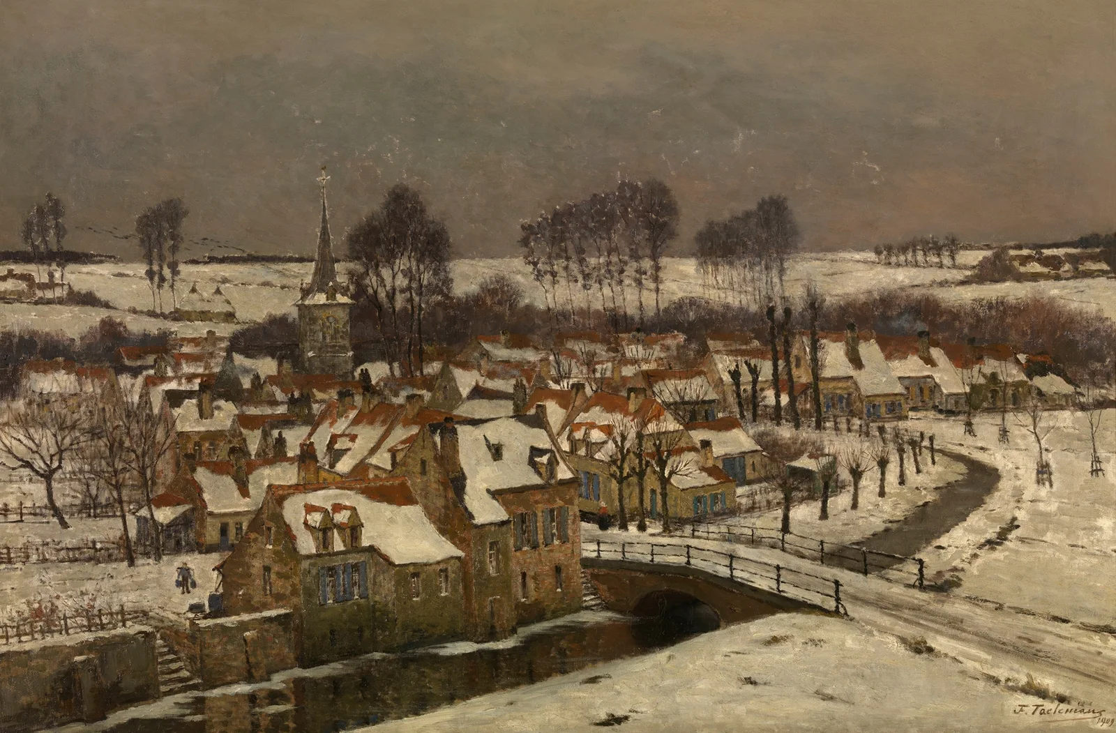 Winter in Brabant av Jean-François Taelemans