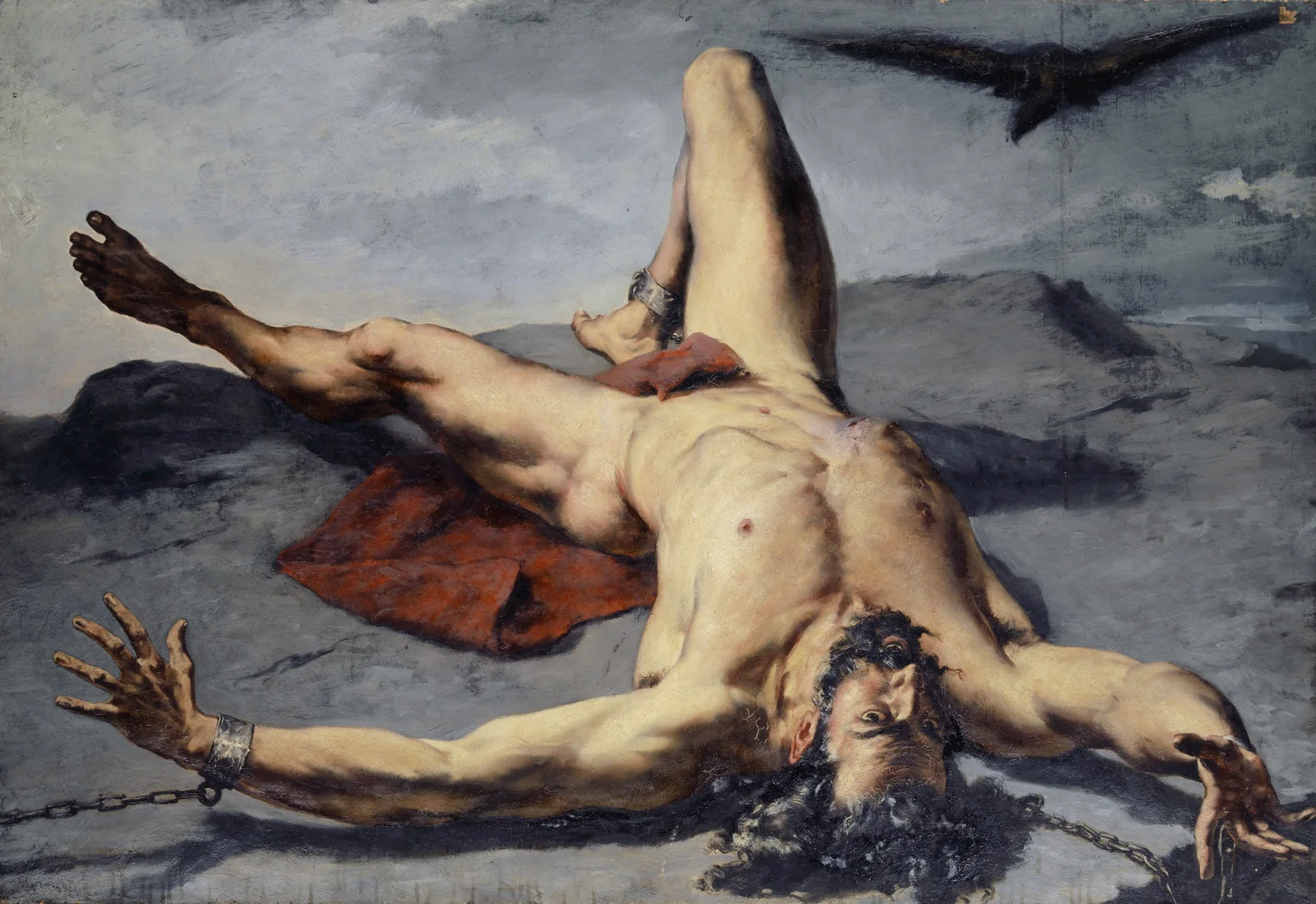 Prometheus Forged on a Rock av Frank Buchser
