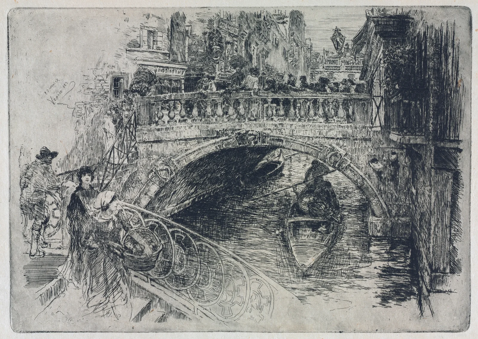 Venetian Bridge av Frank Duveneck
