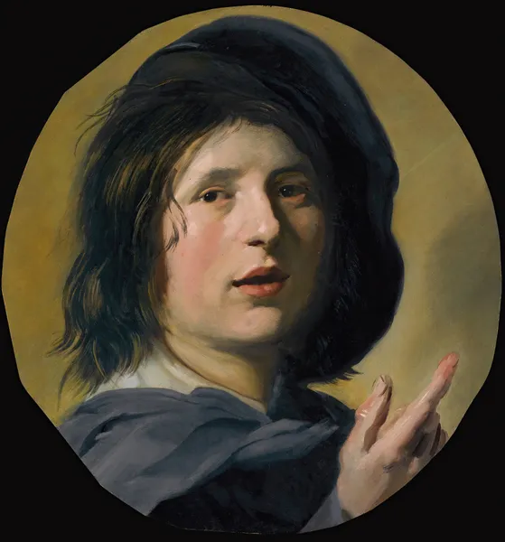 A Tronie Study Of The Head And Right Hand Of A Boy av Frans Hals