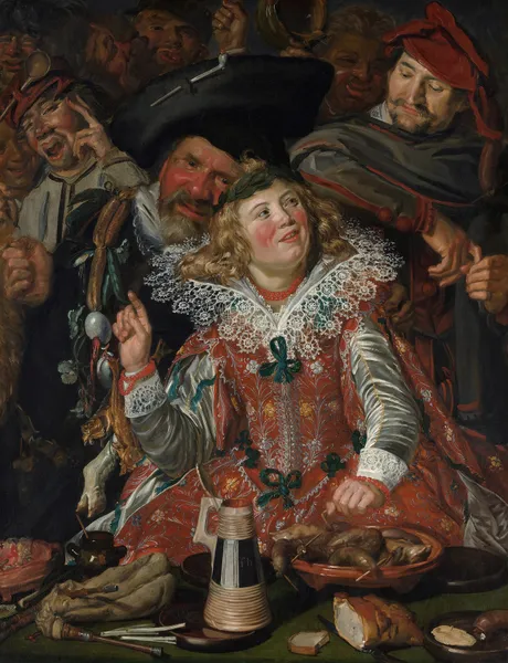 Merrymakers at Shrovetide av Frans Hals