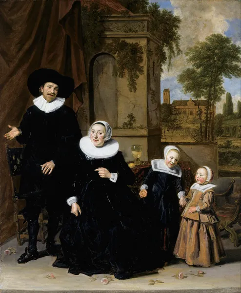Portrait of a Dutch Family av Frans Hals