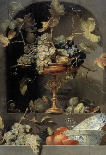 Still Life with Fruit Bowl in a Niche av Frans Snyders