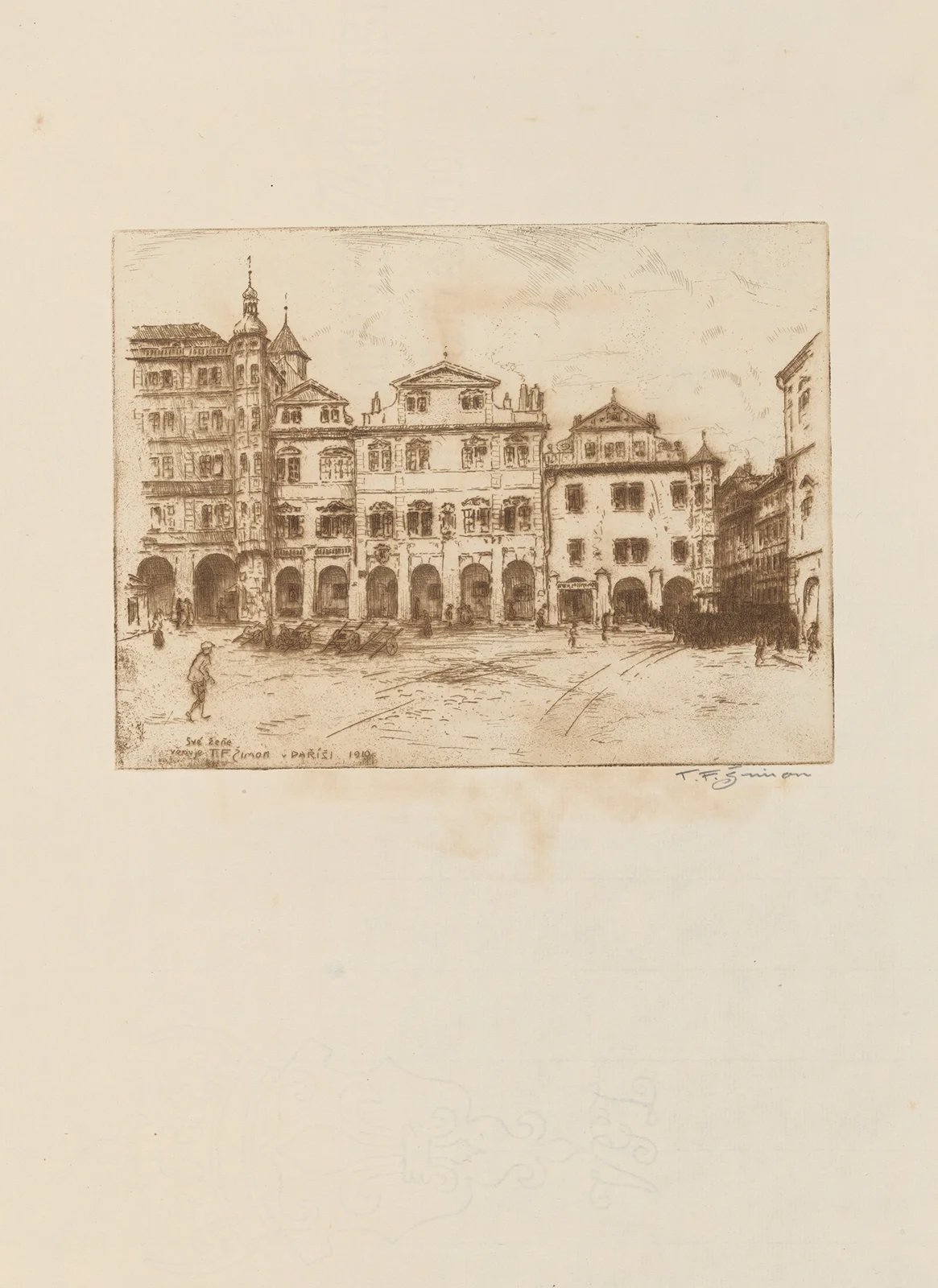 A Radecký Square scene av Tavík František Šimon
