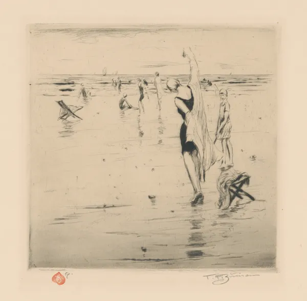 Seaside Impression II.; Putting on the Robe av Tavík František Šimon