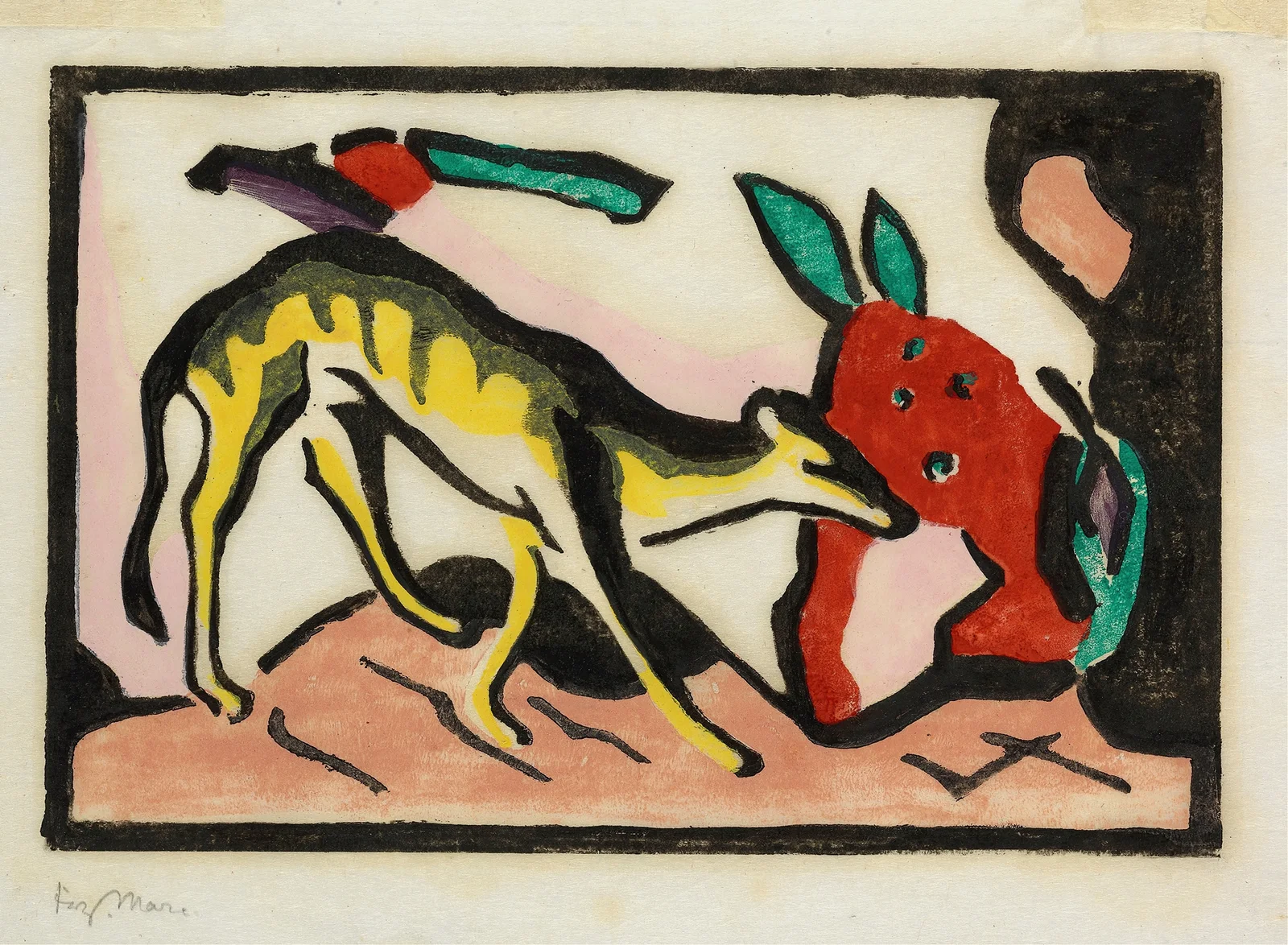 Fabeltier av Franz Marc