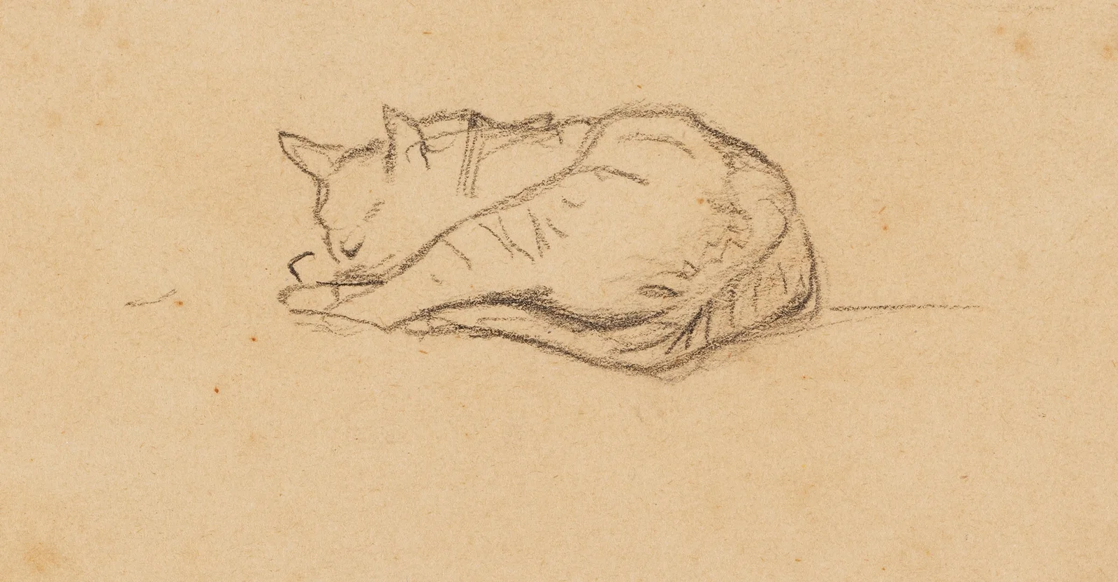 Kleine Katzenstudie av Franz Marc