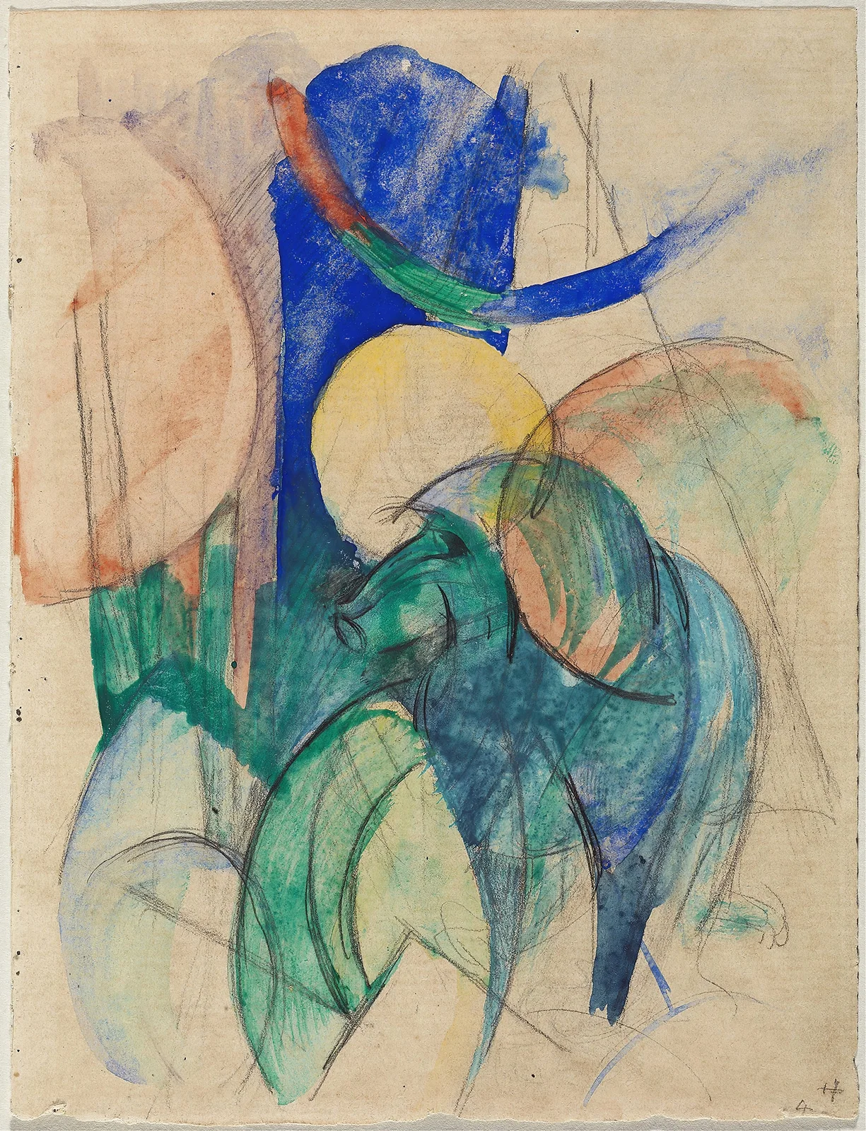 Mandrill av Franz Marc