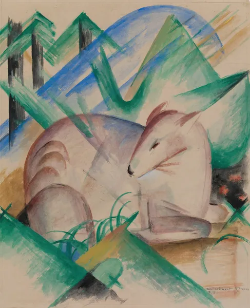 Red Deer av Franz Marc