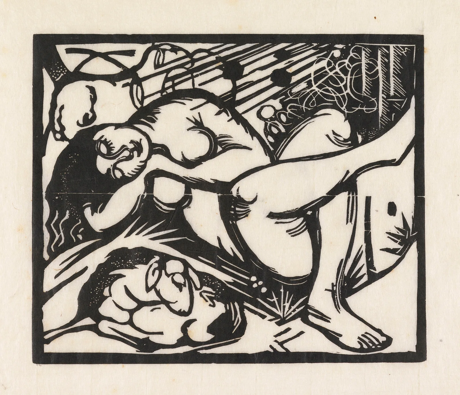 Schlafende Hirtin, 1912 – nr 2 av Franz Marc