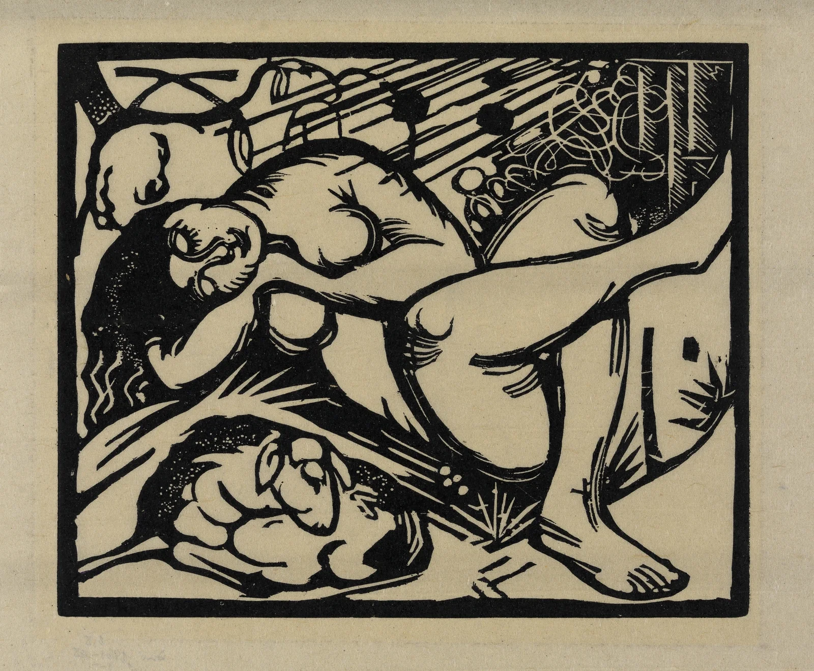 Schlafende Hirtin, 1912 – nr 1 av Franz Marc