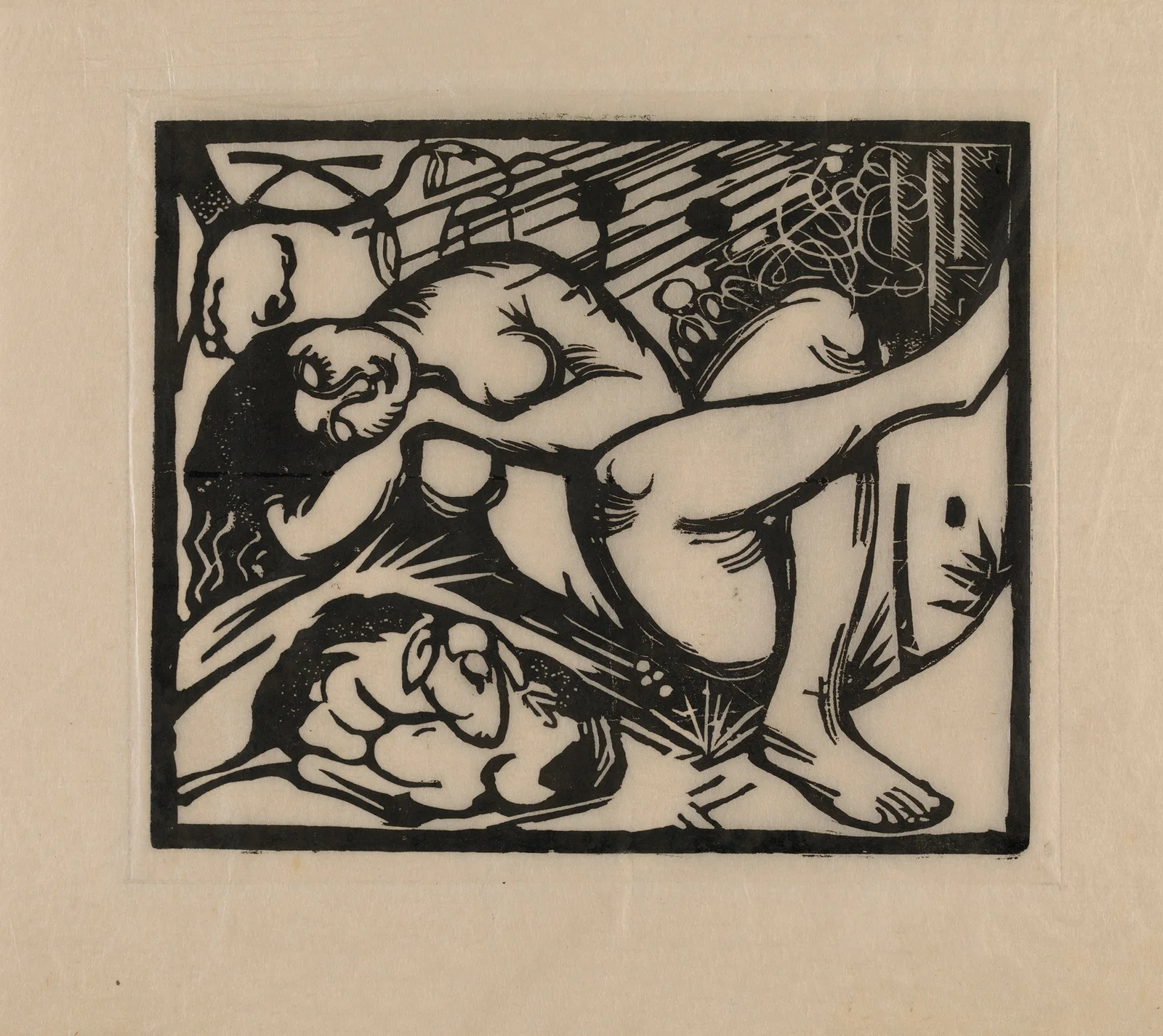 Sleeping Shepherdess av Franz Marc