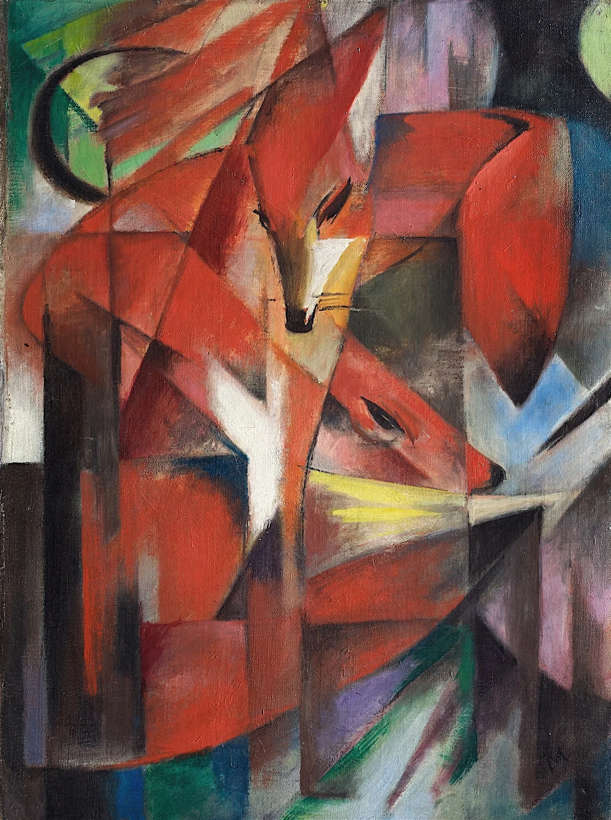 The Foxes av Franz Marc