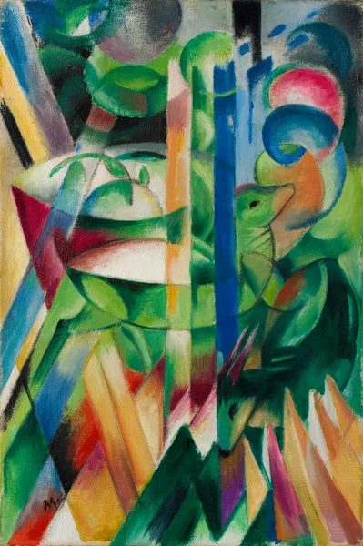 The Little Mountain Goats av Franz Marc