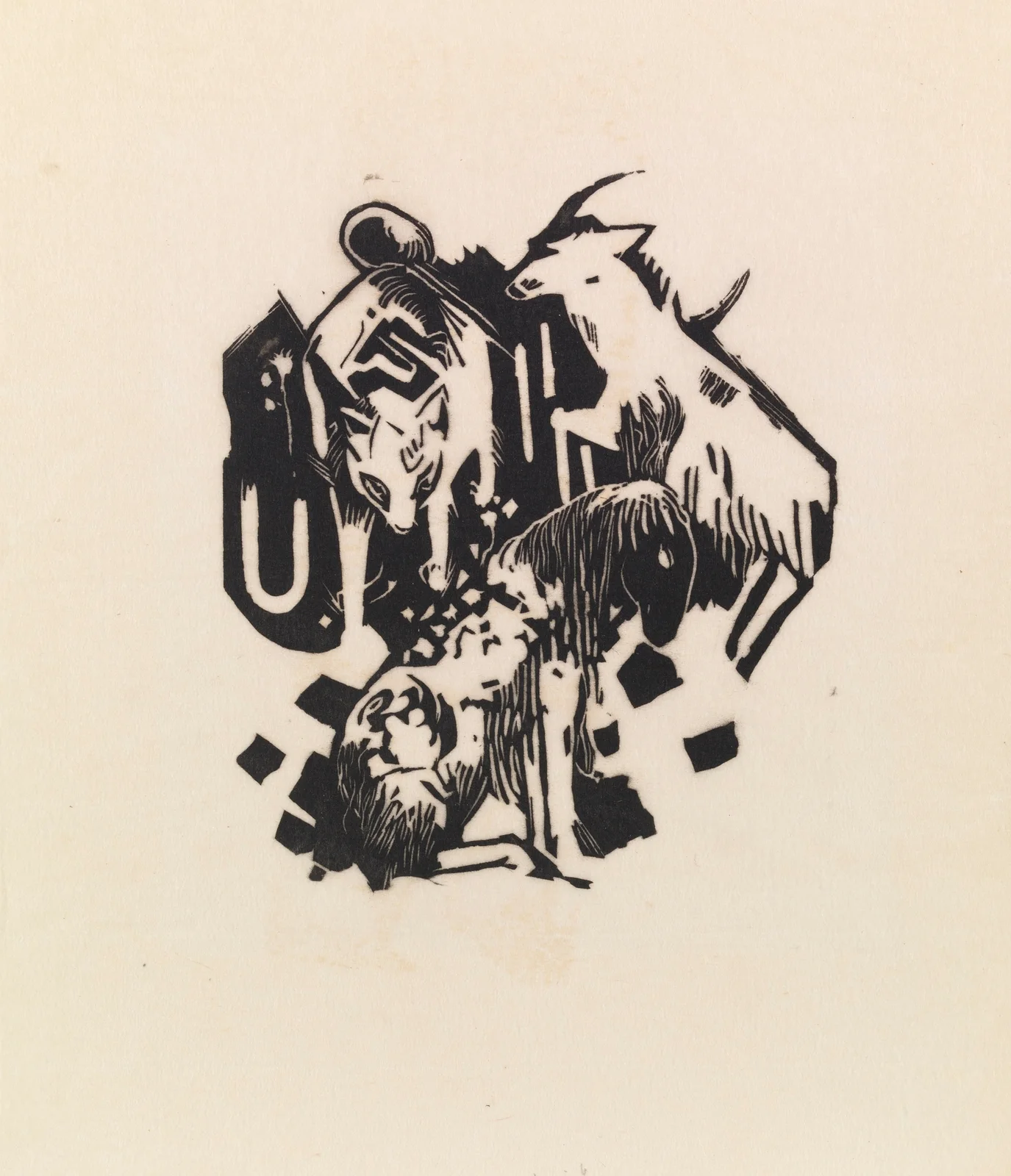 Three Animals av Franz Marc