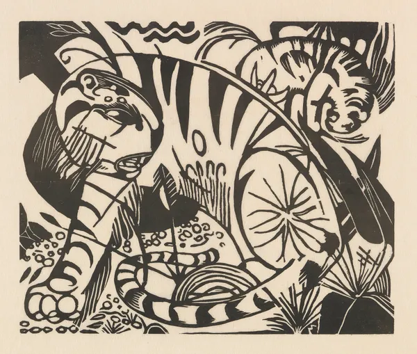 Tiger, 1912 – nr 1 av Franz Marc