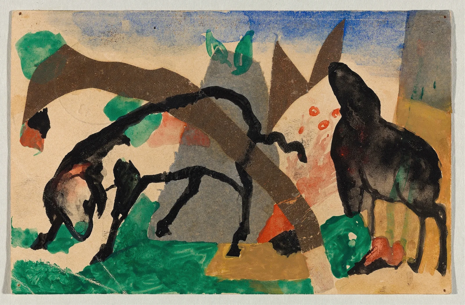 Two sheep av Franz Marc