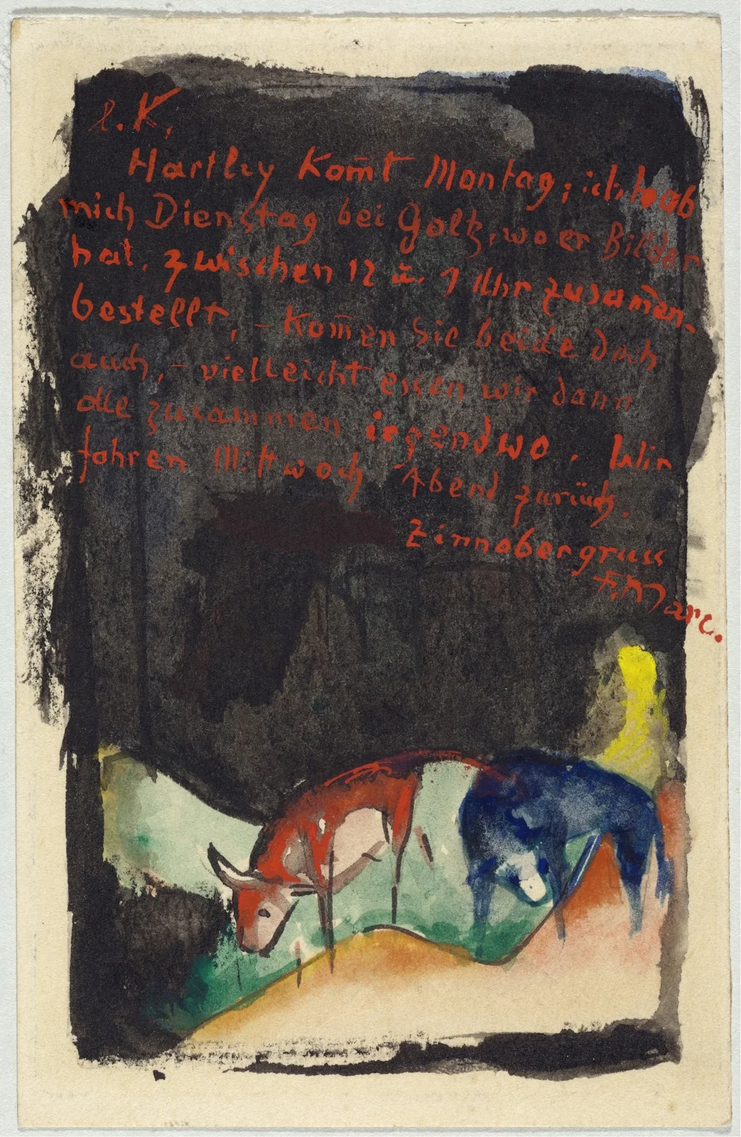 Vermilion av Franz Marc