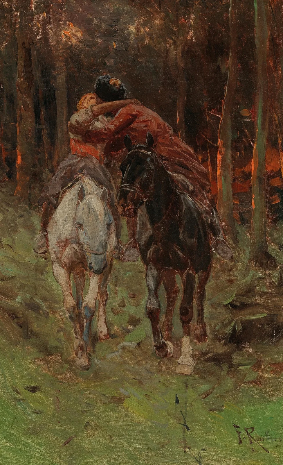 The Kiss av Franz Roubaud