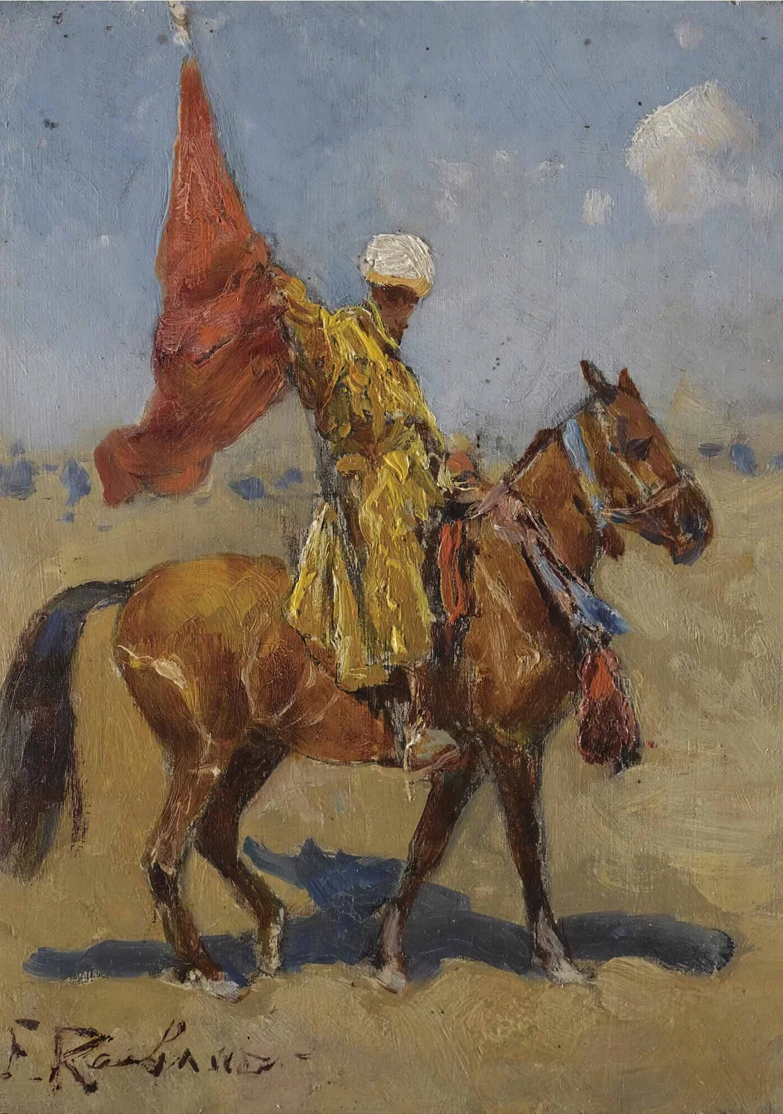The Standard Bearer av Franz Roubaud