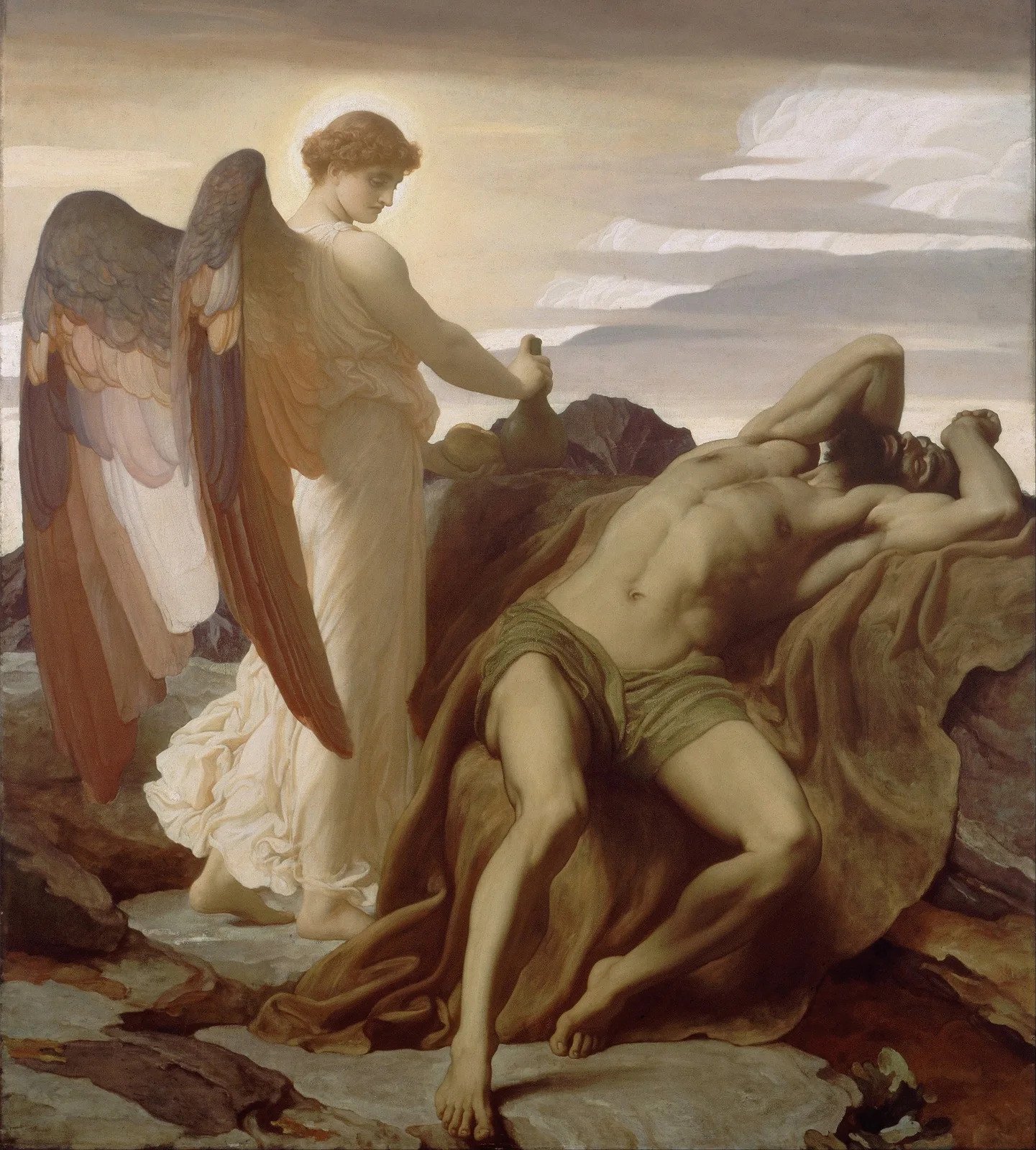 Elijah in the Wilderness av Frederic Leighton