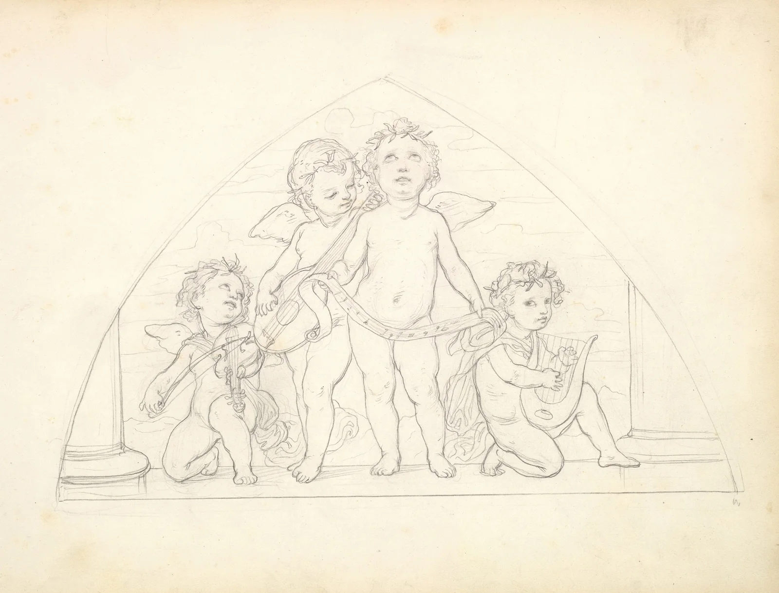 Four Musical Putti av Frederic Leighton
