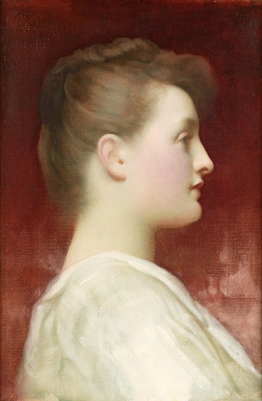 Girl in profile av Frederic Leighton