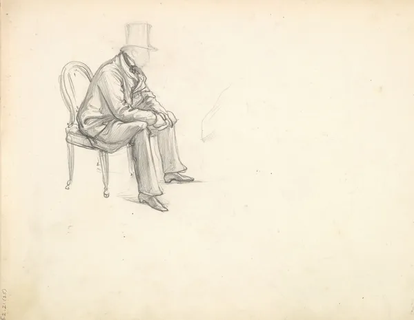 Man Seated on a Chair av Frederic Leighton