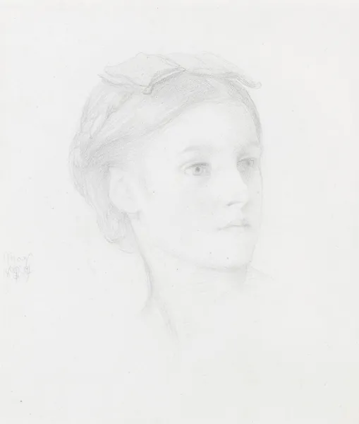 Portrait of May Sartoris – nr 1 av Frederic Leighton