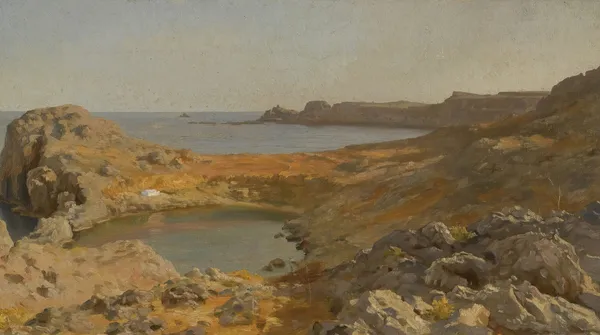 St Paul’s Bay At Lindos, Rhodes av Frederic Leighton