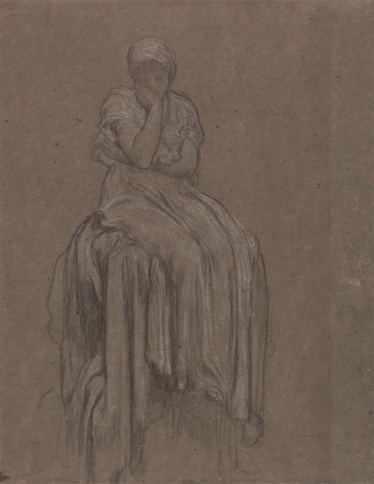 Study for Solitude av Frederic Leighton