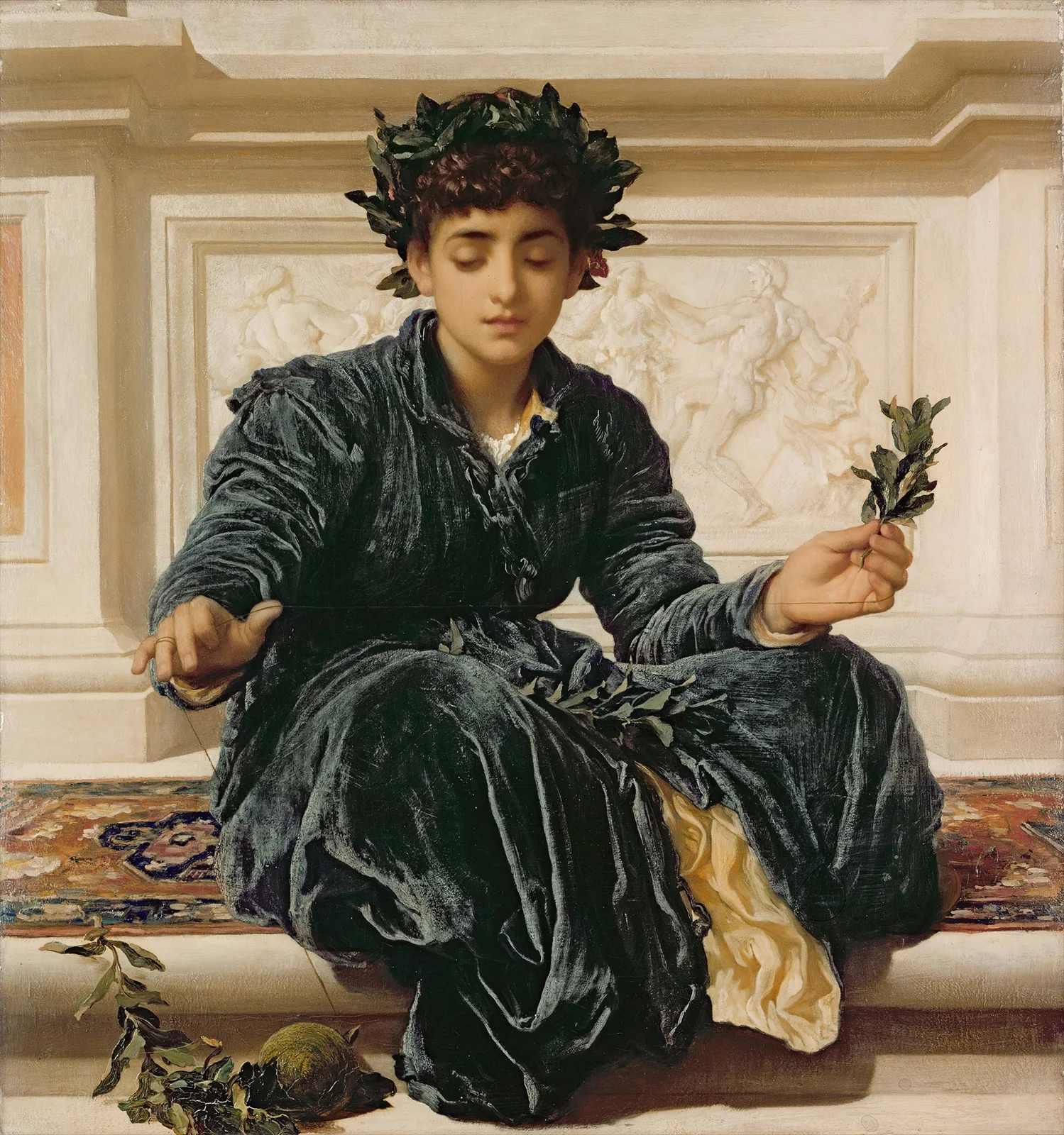 Weaving the Wreath av Frederic Leighton