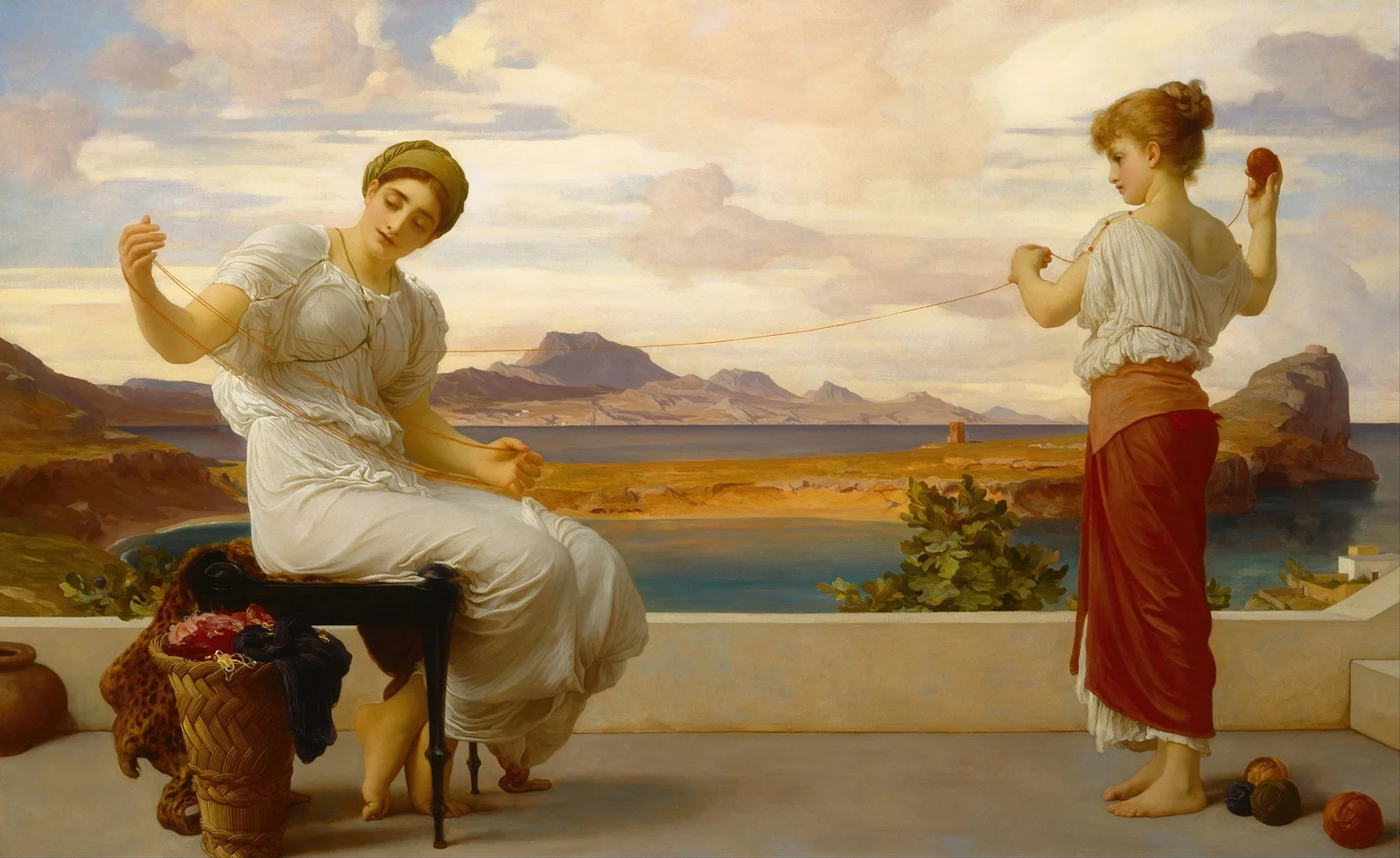 Winding the skein av Frederic Leighton