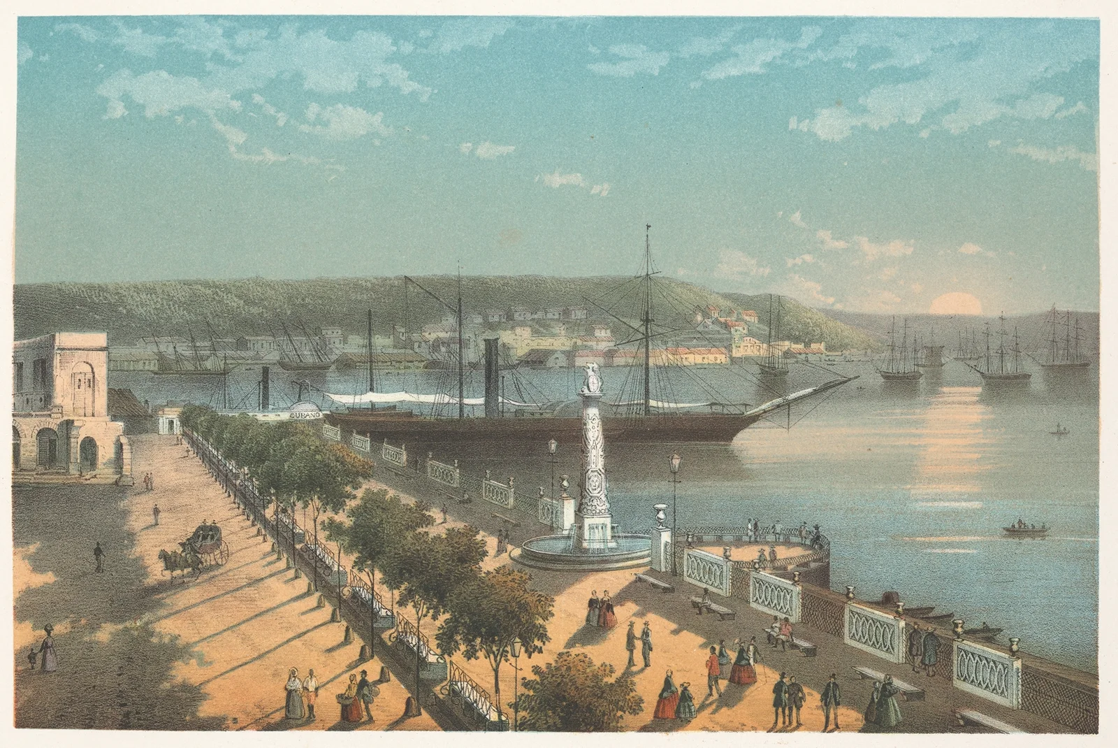 Alameda de Paula av Pierre Toussaint Frédéric Mialhe