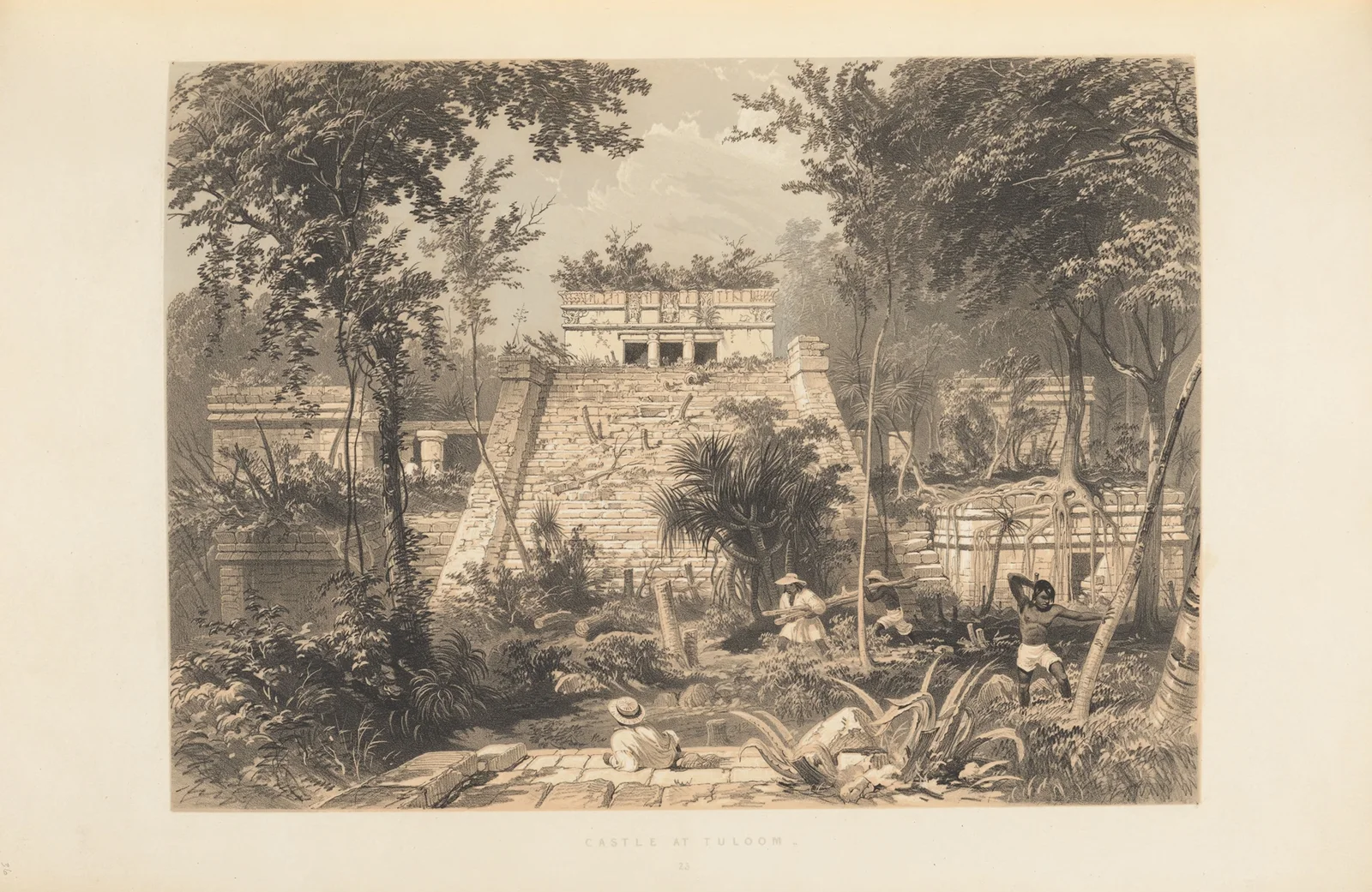 Castle at Tuloom av Frederick Catherwood