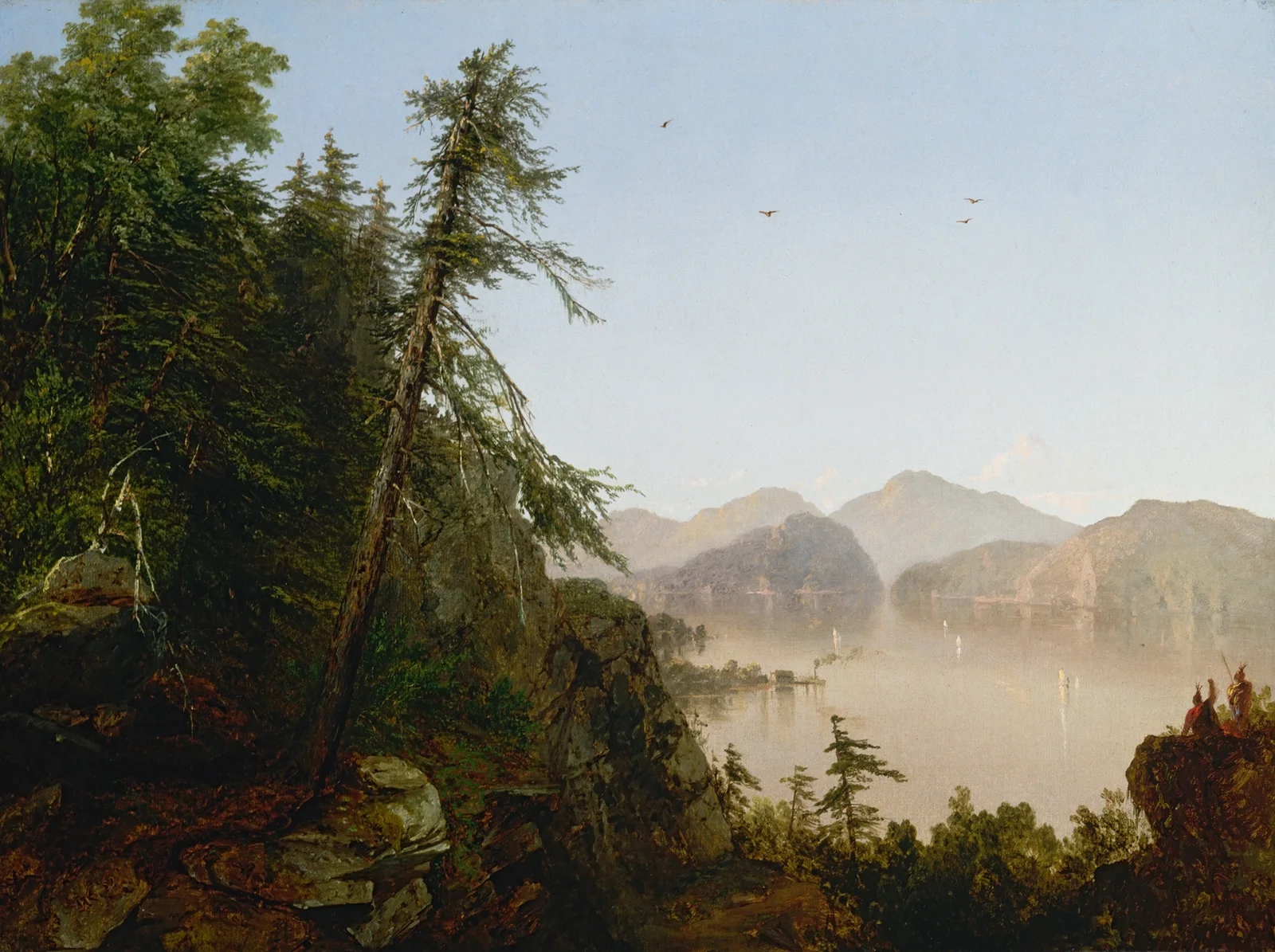 Along the Hudson av John Frederick Kensett
