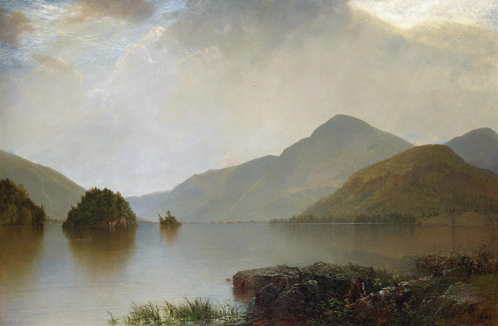 Lake George av John Frederick Kensett