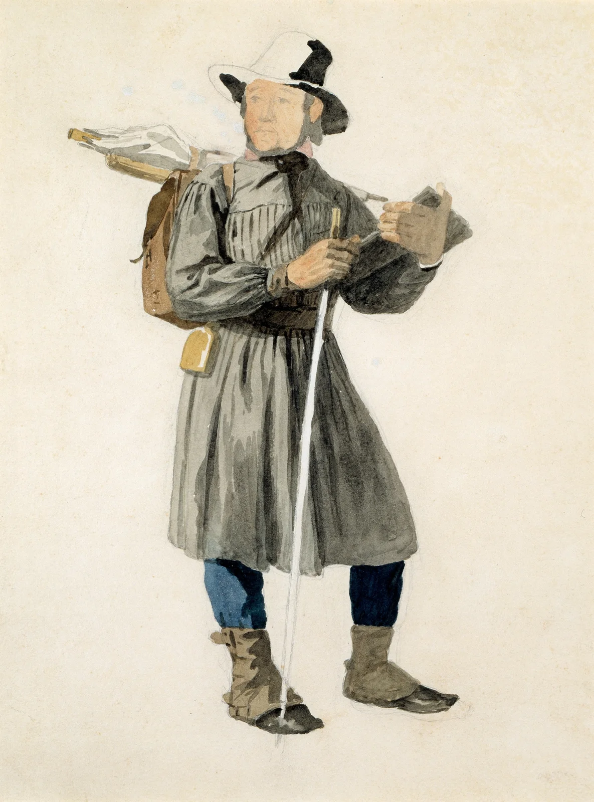 Standing Artist av John Frederick Kensett