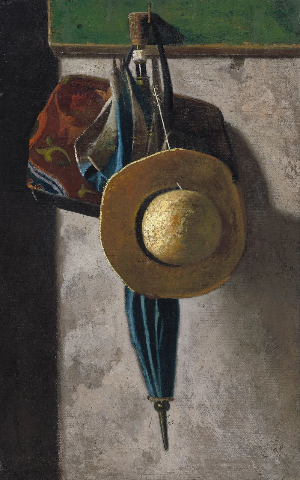 Straw Hat,Bag and Umbrella av John Frederick Peto