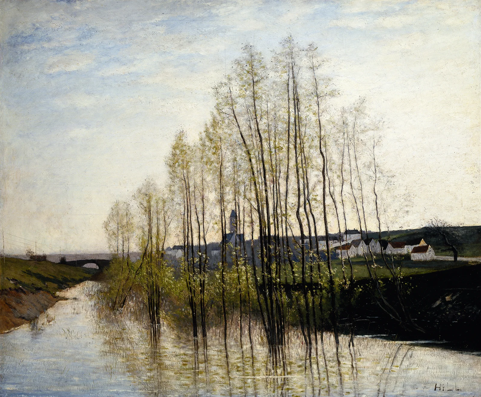 Flodlandskap, Champagne av Carl Fredrik Hill