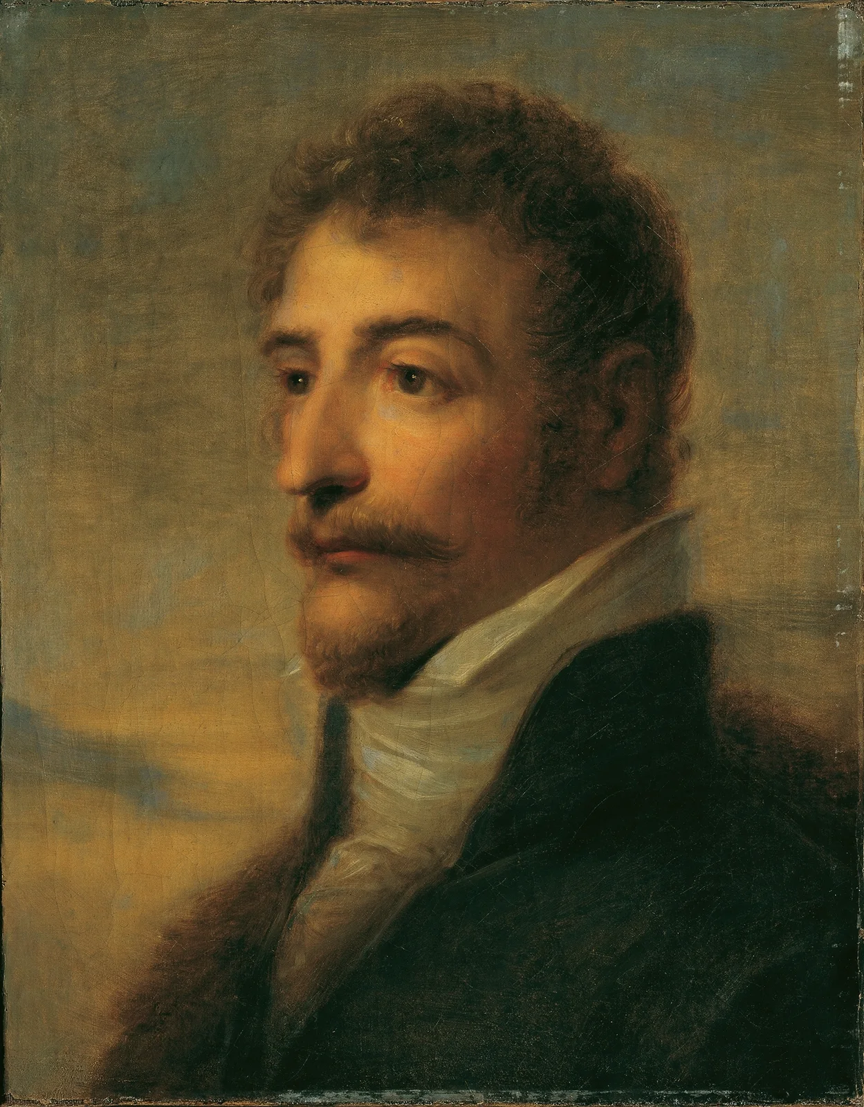 Brustbild eines bärtigen Mannes av Heinrich Friedrich Füger