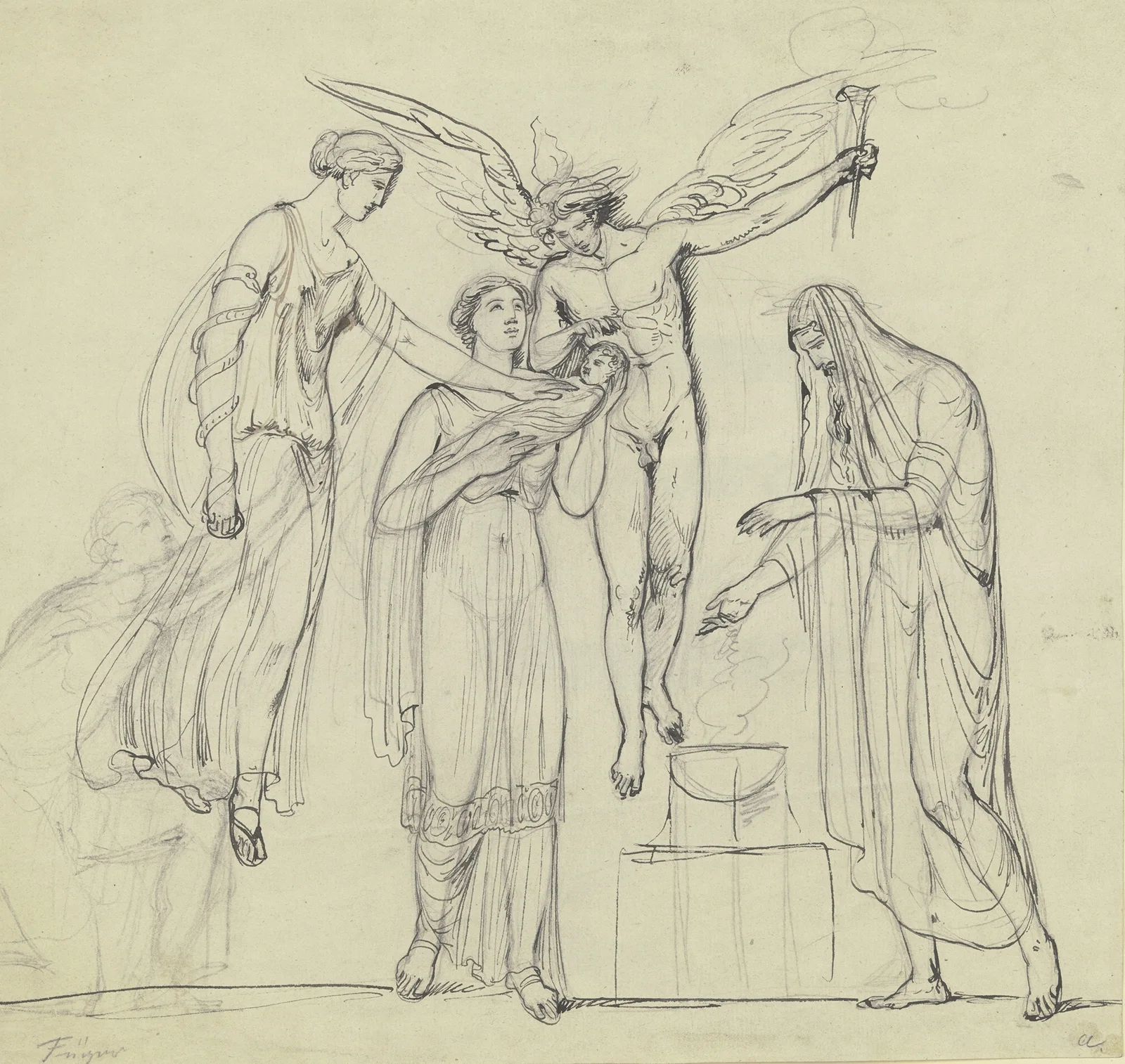 Mythological scene av Heinrich Friedrich Füger